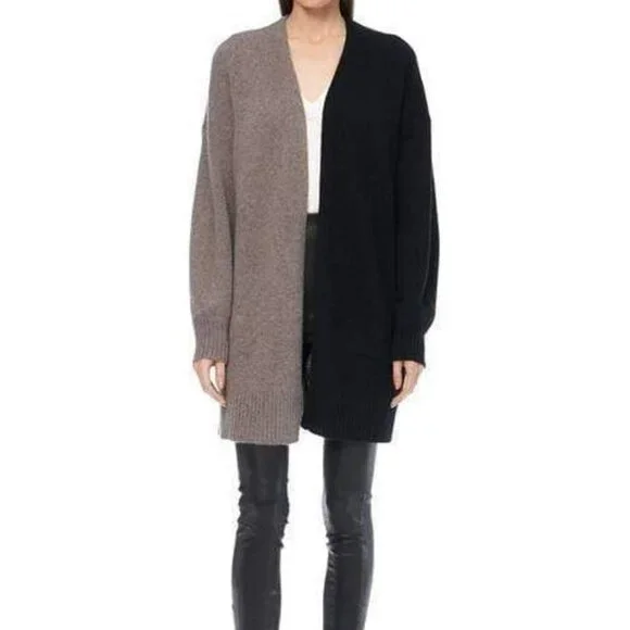 360 Cashmere Pyper Skull two-tone Cashmere Sweater Cardigan - Picture 3 of 16